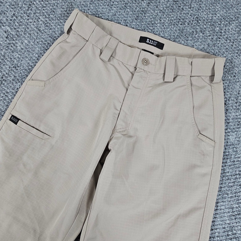 5.11 Tactical Ripstop Pants Mens 30x30 Beige Lightweight Workwear Outdoor